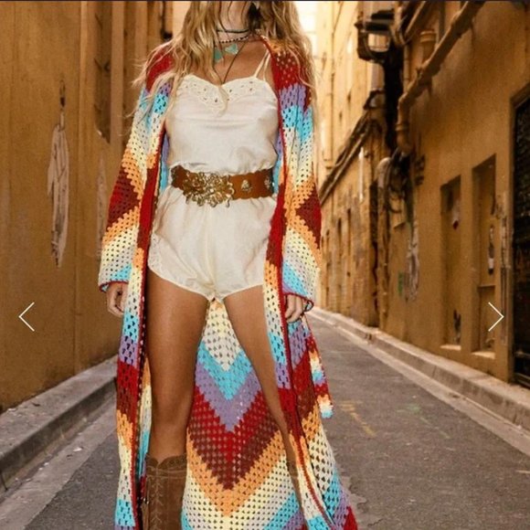 Chasing Unicorns Happiness Long Coat O/S - Picture 1 of 6